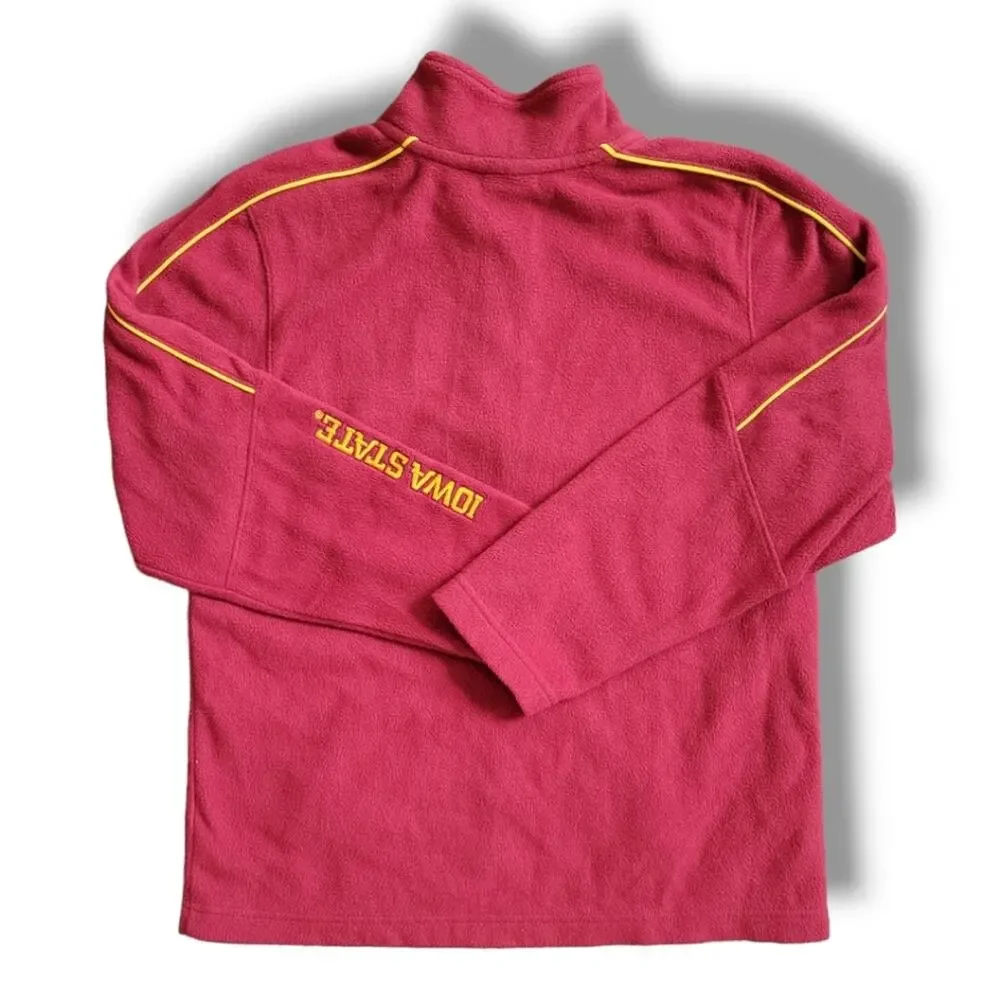 Nike Iowa State Quarter Zip Fleece Size 16-18 Red Gold Cyclones